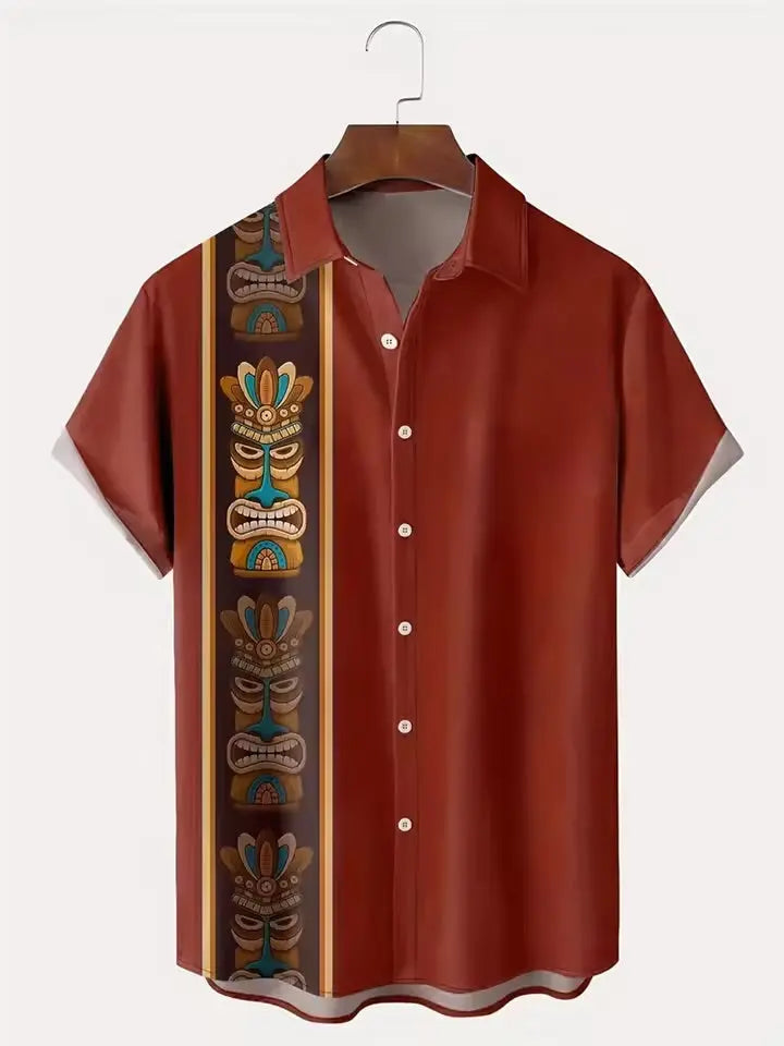 Desenli Erkek Yazlık Gömlek - Decostal